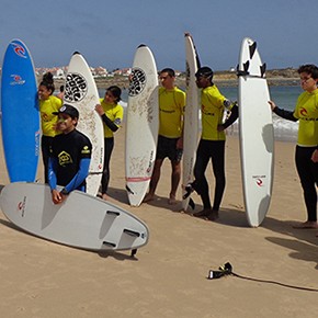 Surfing in Peniche